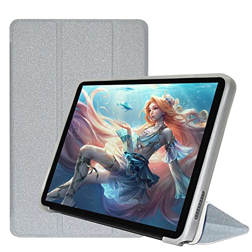 YGoal Hülle für ALLDOCUBE IPLAY 50 Mini, Premium PU Leder und TPU Back Case Ständer Leicht Cover für ALLDOCUBE IPLAY 50 Mini 8.4 Zoll Tablet, Silber von YGoal