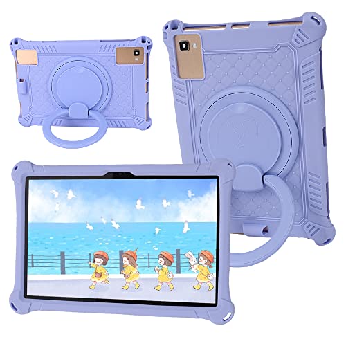 YGoal Hülle für Blackview Tab 12 Pro - kinderfreundliche mit 360 Grad drehbare Ständer stoßfeste Schutzhülle silikonhülle für Blackview Tab 12 Tablet, Lila von YGoal