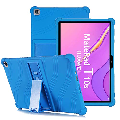 YGoal Hülle für Huawei MatePad T 10S/Honor Pad X8 10.1 - Leichte, kinderfreundliche, stoßfeste Schutzhülle silikonhülle für Huawei MatePad T10S Tablet, DBlau von YGoal