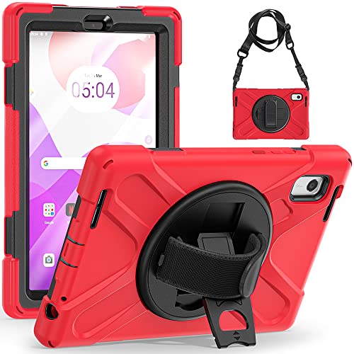 YGoal Hülle für Lenovo Tab M9 - [Handschlaufe] [Schultergurt] Robuste Schutzhülle mit Fallschutz Case Cover für Lenovo Tab M9 TB-310FU, Rot von YGoal