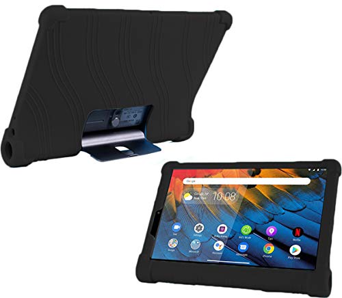 YGoal Hülle für Lenovo Yoga Smart Tab - Leichte, kinderfreundliche, stoßfeste Schutzhülle silikonhülle für Lenovo Yoga Smart Tab YT-X705F, Schwarz von YGoal