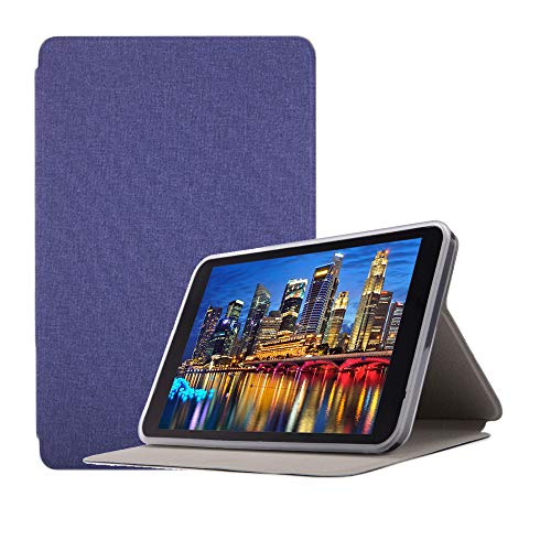 YGoal Hülle für Vankyo MatrixPad S8 Premium PU Leder Business Folio Case Cover mit Multi-Angle für Winnovo T8, Vankyo MatrixPad S8, Blau von YGoal