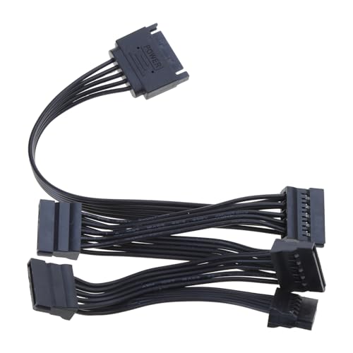 YHAILI 1 Stecker Auf 5 Buchsen 15-poliges Stromverlängerungs Festplattenkabel Splitter Stromkabel Für Optisches Laufwerk/Festplatte/SSD YHAILI 1 Stecker Auf 5 Buchsen 15-poliges Stromverlängerungs Festplattenkabel Splitter Stromkabel Für Optisches Laufwerk/Festplatte/SSD von YHAILI