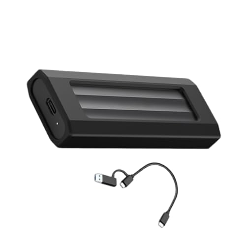 YHAILI Fast Speed NVMe SATA-Gehäuse, USB 3.1, Aluminiumlegierung, tragbarer externer Speicheradapter, 10 Gbit/s von YHAILI