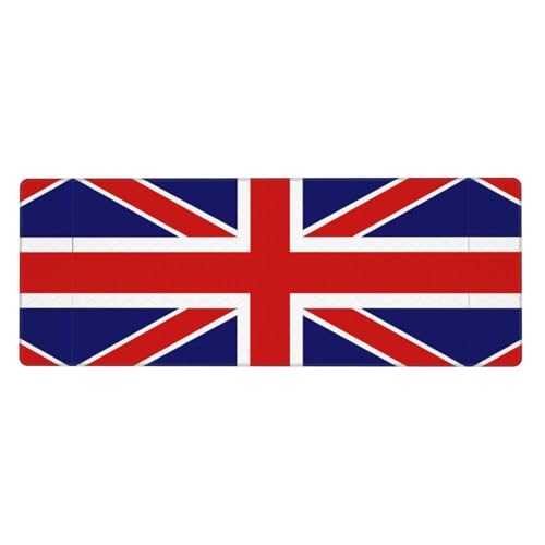 YHBLYKXP Schreibtischunterlage mit englischer Flagge, 30 x 80 cm lang, 3 mm rutschfeste Unterseite, geeignet für Zuhause, Büro, Arbeit von YHBLYKXP