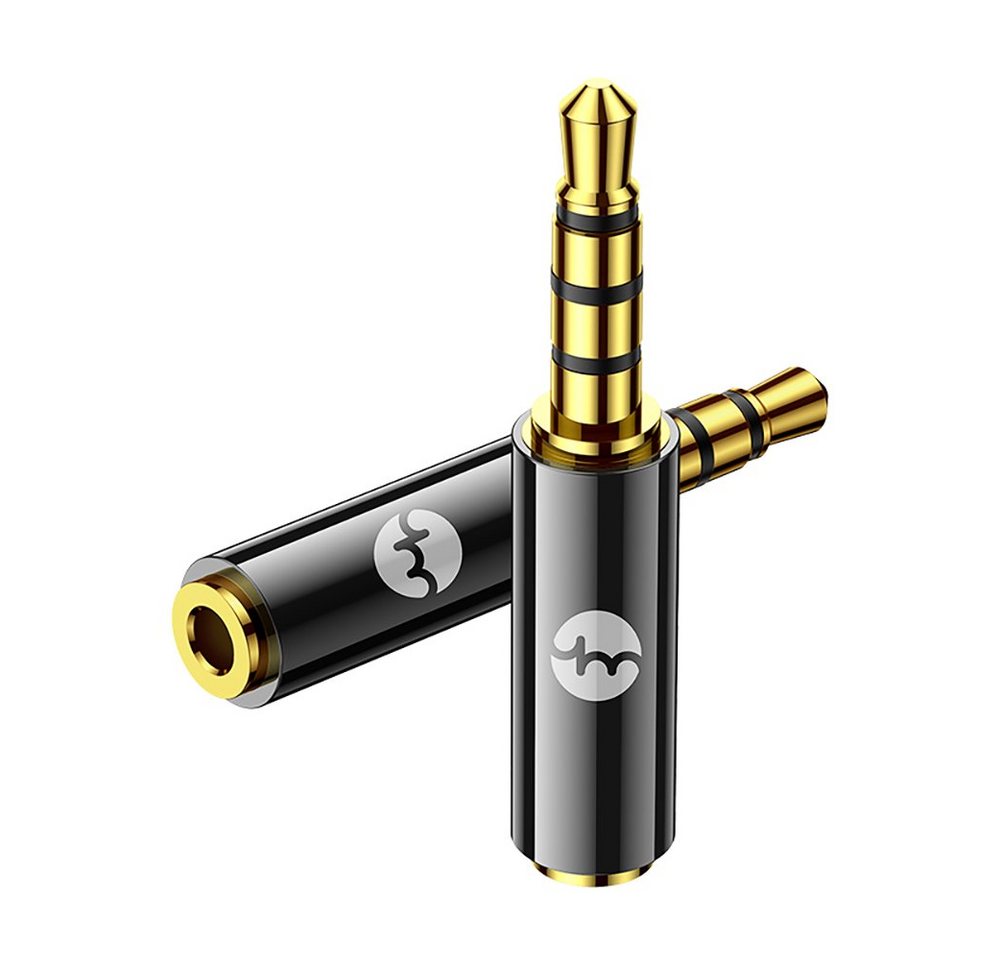 YHEMI 2,5mm Femelle vers Jack Stéréo 3,5 mm Mâle Plaqués Or Connecteur Audio Audio-Adapter 2,5-mm-Klinke zu 3,5-mm-Klinke von YHEMI