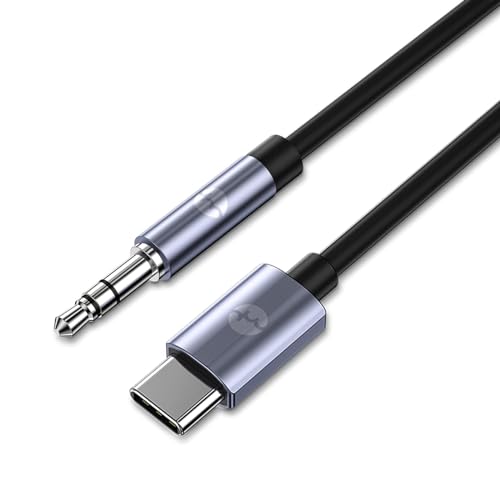 YHEMI Aux Kable, USB C auf 3.5mm Adapter for Car, Speaker, Headphones, Huawei Mate 40/30/20/10, P20/P30/P40, Oppo Find X/R17 PRO, Xiaomi, OnePlus usw., MA501-1 von YHEMI