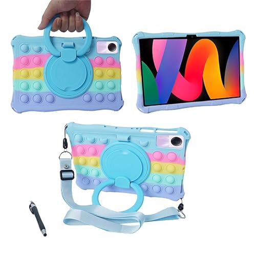 YHFZR Hülle Stoßfest Leicht Case 360 Drehgriff und Ständer Kinder Hülle für OUKITEL OT8/Xiaomi Pad 6/6 Pro Tablet 11 Zoll, Bunt von YHFZR