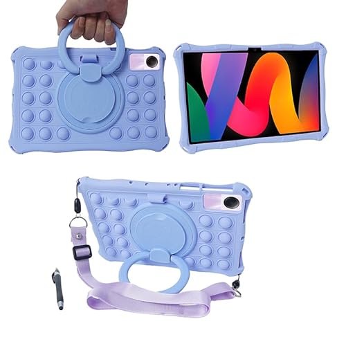 YHFZR Hülle Stoßfest Leicht Case 360 Drehgriff und Ständer Kinder Hülle für Teclast P50/Black-view Tab 16/Teclast T50/UMI-DIGI A15 Tab Tablet 11 Zoll, Lila von YHFZR