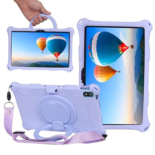 YHFZR Hülle für AGM Pad P2 Tablet 11 Zoll, Stoßfest Leicht Case 360 Drehgriff und Ständer Kinder Hülle für AGM Pad P2 Tablet 11 Zoll, Lila von YHFZR
