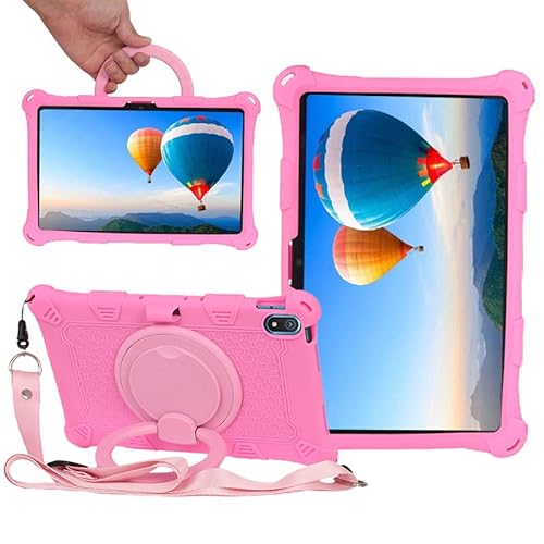 YHFZR Hülle für AGM Pad P2 Tablet 11 Zoll, Stoßfest Leicht Case 360 Drehgriff und Ständer Kinder Hülle für AGM Pad P2 Tablet 11 Zoll, Rosa von YHFZR