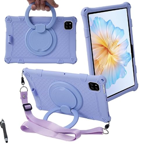 YHFZR Hülle für Alldocube iPlay 60 Pro, Stoßfest Leicht Case 360 Drehgriff und Ständer Kinder Hülle für Alldocube iPlay 60 Pro 11 Zoll, Lila von YHFZR