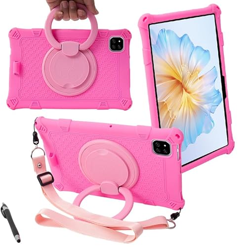 YHFZR Hülle für Alldocube iPlay 60 Pro, Stoßfest Leicht Case 360 Drehgriff und Ständer Kinder Hülle für Alldocube iPlay 60 Pro 11 Zoll, Rosa von YHFZR