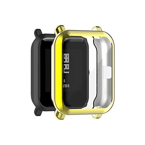 YHFZR Hülle für Amazfit Bip U Pro, Ultra Schlank Silicone Schutzhülle Abdeckung Case Cover für Amazfit Bip U Pro, Gold von YHFZR