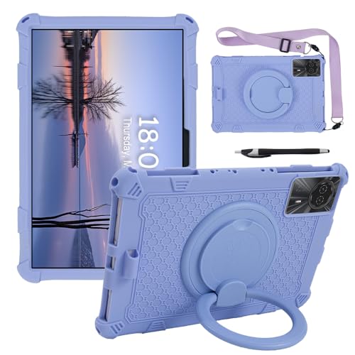 YHFZR Hülle für DOOGEE U11 Pro Tablet 11 Zoll, Stoßfest Leicht Case 360 Drehgriff und Ständer Kinder Hülle für DOOGEE U11 Pro Tablet 11 Zoll, Lila von YHFZR