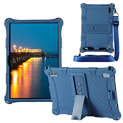 YHFZR Hülle für DUODUOGO Octa Core Tablet 10 Zoll, Leicht Silikon Weich Kindgerechte Hülle mit Standfunktion für DUODUOGO Octa Core Tablet 10 Zoll, Blau von YHFZR