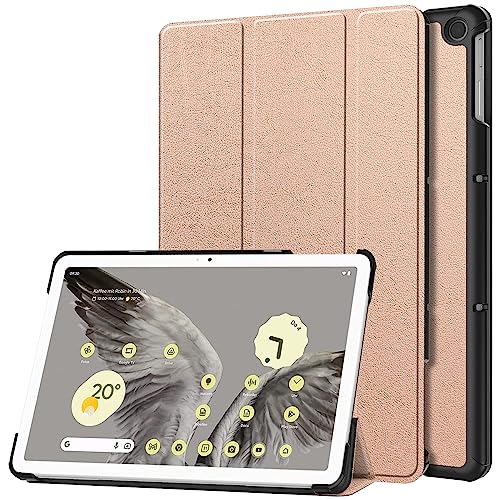 YHFZR Hülle für Google Pixel Tablet 11 Zoll 2023, Ultra Schlank Schutzhülle Etui mit Standfunktion Smart Case Cover für Google Pixel Tablet 11 Zoll 2023, Rosé Gold von YHFZR