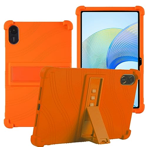 YHFZR Hülle für Honor Pad X8 Pro, Leicht Silikon Weich Kindgerechte Hülle mit Standfunktion für Honor Pad X8 Pro, Orange von YHFZR