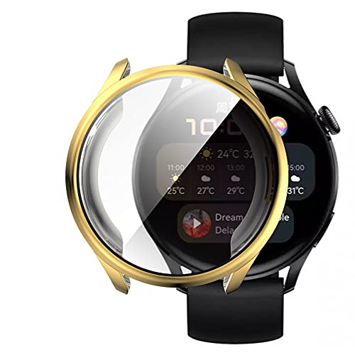 YHFZR Hülle für Huawei Watch 3, Ultra Schlank Silicone Schutzhülle Abdeckung Case Cover für Huawei Watch 3, Gold von YHFZR
