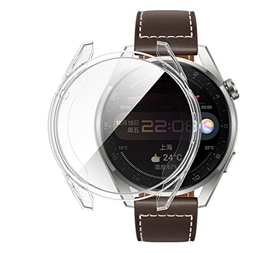 YHFZR Hülle für Huawei Watch 3, Ultra Schlank Silicone Schutzhülle Abdeckung Case Cover für Huawei Watch 3, Klar von YHFZR