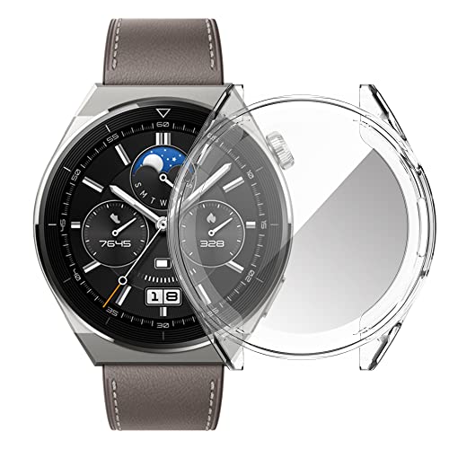 YHFZR Hülle für Huawei Watch GT 3 Pro 43mm, Ultra Schlank Silicone Schutzhülle Abdeckung Case Cover für Huawei Watch GT 3 Pro 43mm, Klar von YHFZR