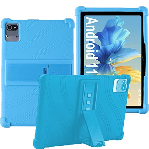 YHFZR Hülle für JIKOCXN K10 10 Zoll Tablet, Leicht Silikon Weich Kindgerechte Hülle mit Standfunktion für JIKOCXN K10 10 Zoll Tablet, Blau von YHFZR
