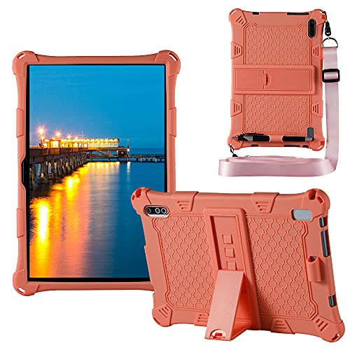 YHFZR Hülle für OSCAL Pad8 Tablette 10 Zoll, Leicht Silikon Weich Kindgerechte Hülle mit Standfunktion für OSCAL Pad8 Tablette 10 Zoll, Rosa von YHFZR