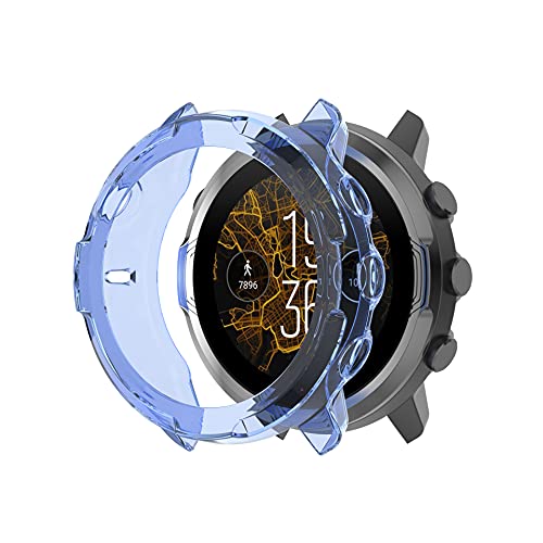 YHFZR Hülle für Suunto 7, Ultra Schlank Silicone Schutzhülle Abdeckung Case Cover für Suunto 7, Blau von YHFZR