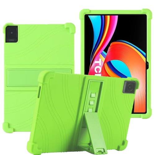 YHFZR Hülle für TCL Tab 10L Generation 2/8492A 10,1 Zoll, Leicht Silikon Weich Kindgerechte Hülle mit Standfunktion für TCL Tab 10L Generation 2/8492A 10,1 Zoll, Grün von YHFZR