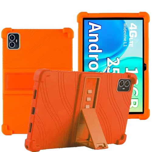 YHFZR Hülle für Teclast M50 Pro/M50HD/M50, Leicht Silikon Weich Kindgerechte Hülle mit Standfunktion für Teclast M50 Pro/M50HD/M50 10 Zoll, Orange von YHFZR