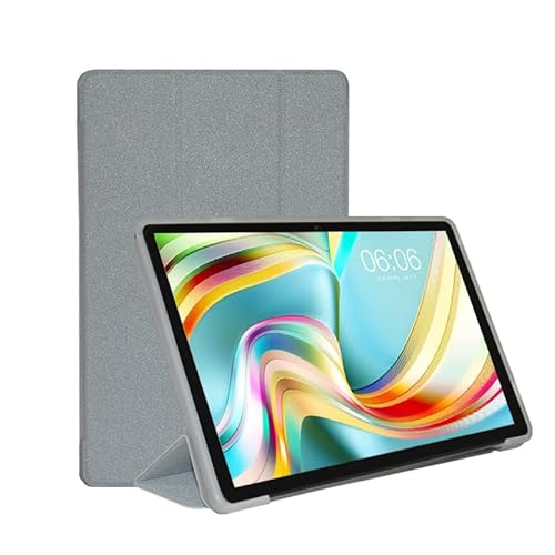 YHFZR Hülle für Teclast P25, Ultra Schlank Schutzhülle Etui mit Standfunktion Smart Case Cover für Teclast P25 10,1 Zoll, Silber von YHFZR