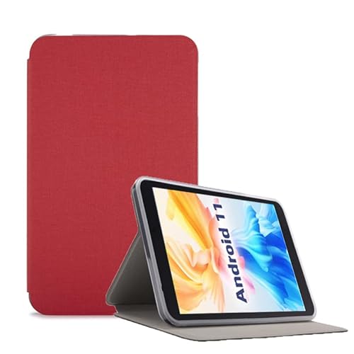 YHFZR Hülle für Teclast P85, Ultra Schlank Schutzhülle Etui mit Standfunktion Smart Case Cover für Teclast P85 8 Zoll, Rot von YHFZR