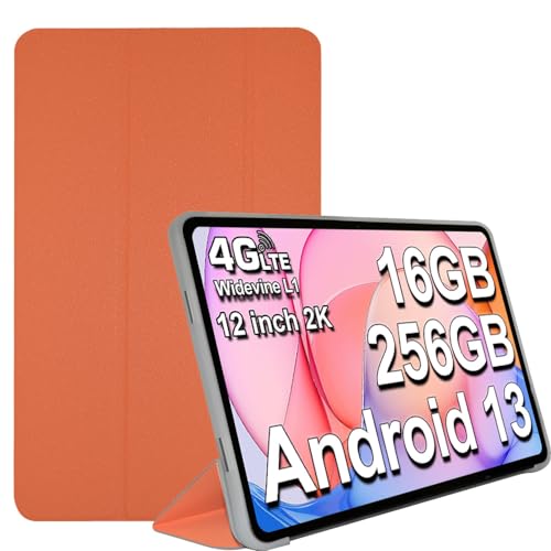 YHFZR Hülle für Teclast T60, Ultra Schlank Schutzhülle Etui mit Standfunktion Smart Case Cover für Teclast T60 Tablet 12 Zoll, Orange von YHFZR