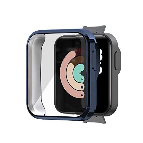YHFZR Hülle für Xiaomi Mi Watch Lite, Ultra Schlank Silicone Schutzhülle Abdeckung Case Cover für Xiaomi Mi Watch Lite, Blau von YHFZR