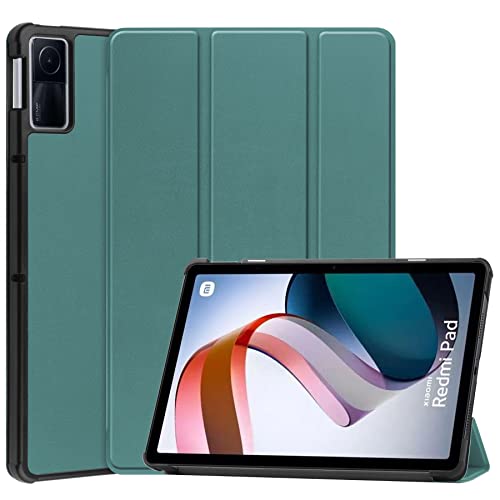 YHFZR Hülle für Xiaomi Redmi Pad, Ultra Schlank Schutzhülle Etui mit Standfunktion Smart Case Cover für Xiaomi Redmi Pad 10.61 Zoll, Grün von YHFZR