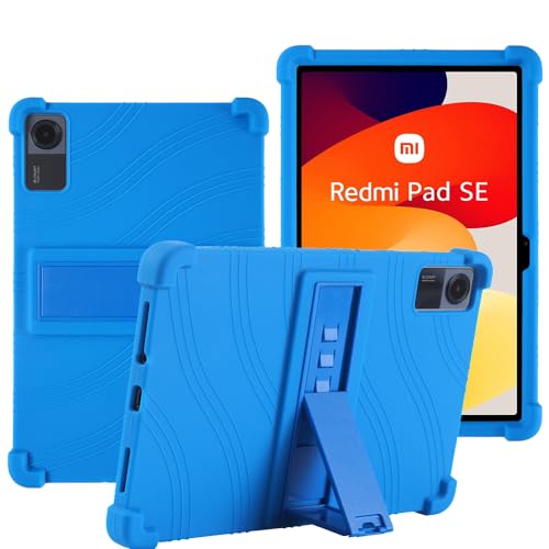 YHFZR Hülle für Xiaomi Redmi Pad SE 11 Zoll, Leicht Silikon Weich Kindgerechte Hülle mit Standfunktion für Xiaomi Redmi Pad SE 11 Zoll, Dunkel Blau YHFZR Hülle für Xiaomi Redmi Pad SE 11 Zoll, Leicht Silikon Weich Kindgerechte Hülle mit Standfunktion für Xiaomi Redmi Pad SE 11 Zoll, Dunkel Blau von YHFZR