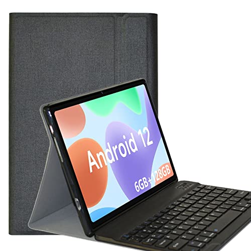 YHFZR Tastatur Hülle for ALLDOCUBE iPlay 50, QWERTY Layout Flip Entfernbar Drahtloser Keyboardständer Ledertasche für ALLDOCUBE iPlay 50 10,4 Zoll, Schwarz von YHFZR