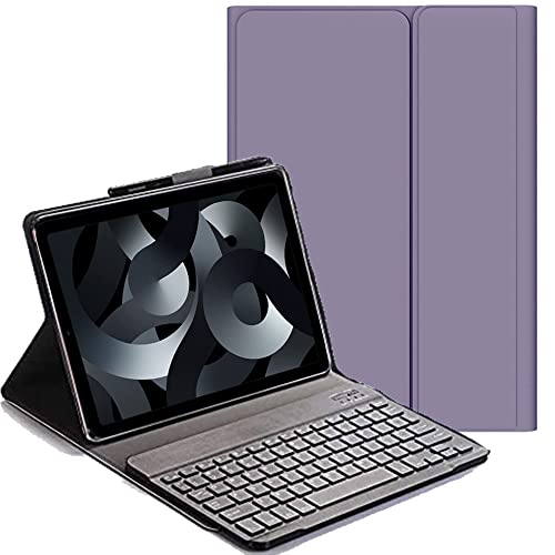 YHFZR Tastatur Hülle for Honor Pad V8 Pro, QWERTY Layout Flip Entfernbar Drahtloser Keyboardständer Ledertasche für Honor Pad V8 Pro 12,1 Zoll, Violett von YHFZR