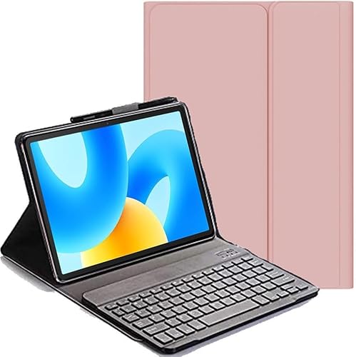 YHFZR Tastatur Hülle for Infinix Xpad Tablet 11 Zoll, (QWERTY Layout), Ultradünn Flip Entfernbar Drahtloser Keyboardständer Ledertasche für Infinix Xpad Tablet 11 Zoll, Rosa von YHFZR