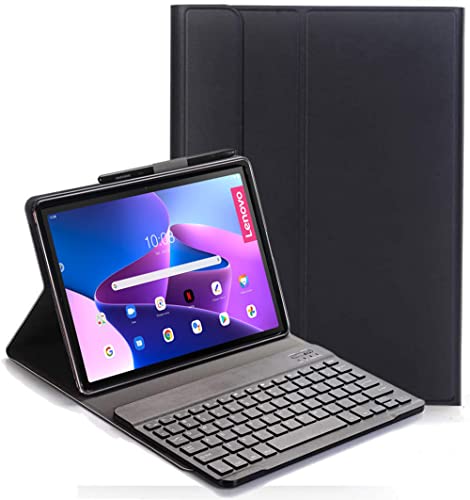 YHFZR Tastatur Hülle for Oppo Pad 2 11,6 Zoll, QWERTY Layout Flip Entfernbar Drahtloser Keyboardständer Ledertasche für Oppo Pad 2 11,6 Zoll, Schwarz von YHFZR