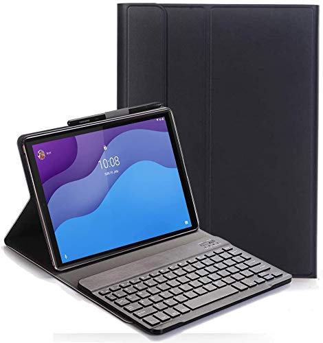 YHFZR Tastatur Hülle für Samsung Galaxy Tab S8, [AZERTY] Ultradünn Flip Entfernbar Drahtloser Keyboardständer Ledertasche für Samsung Galaxy Tab S8 11" X700/X706 2022, Schwarz von YHFZR
