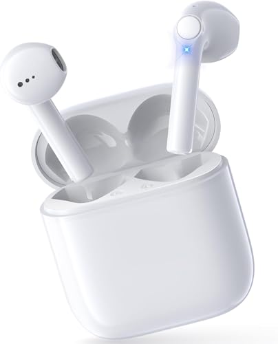 Bluetooth Kopfhörer, In Ear Kopfhörer Kabellos Bluetooth 5.3 mit Noise Cancelling Mic, 46H HiFi Stereo Tiefer Bass Ohrhörer, IP7 Wasserdicht Touch Control Wireless Earbuds for iPhone/Android/Samsung Bluetooth Kopfhörer, In Ear Kopfhörer Kabellos Bluetooth 5.3 mit Noise Cancelling Mic, 46H HiFi Stereo Tiefer Bass Ohrhörer, IP7 Wasserdicht Touch Control Wireless Earbuds for iPhone/Android/Samsung von YHFvesv