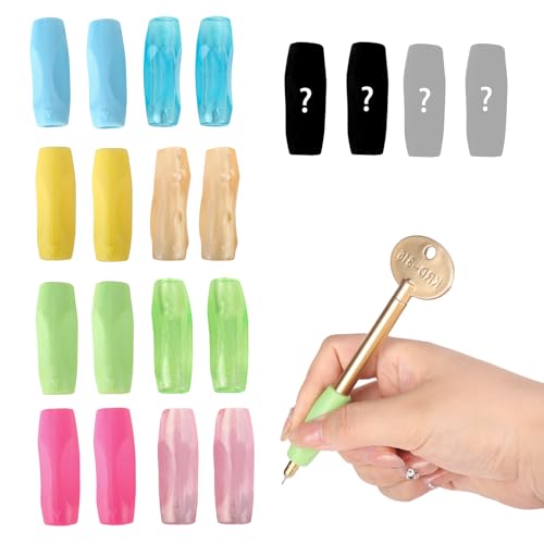 Bleistift Griffe 20 Stück Foam pencil grips Silicone pencil grips Schaumstoff Stifthalter Vielseitige Stifthalterung Stifthalter zur Korrektur der Schreibhaltung Für Linkshänder oder Rechtshänder von YHNDECO