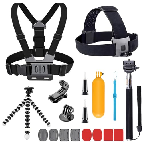 Für GoPro Zubehör, yhtsport GoPro Zubehör Kit für GoPro Hero 6 5 4 3 Hero Session und SJ4000 Xiaomi Yi DBPOWER und andere Sport Kameras, schwarz von YHTSPORT