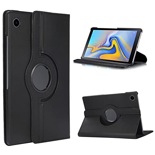 YHTSPORT Tablethülle für Samsung Galaxy Tab A8 10.5 2021 SM-X200/SM-X205 Rotating Case (Schwarz) von YHTSPORT