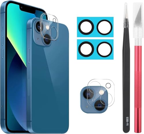 YHX-OU 5.4'' 2 Stück Kamera Linse Glas Ersatz für iPhone 13 13 Mini Kameraglas hinten + 2 Stück für iPhone 13 13 Mini Kamera Schutzfolie Linse Kameraschutz + Pinzette YHX-OU 5.4'' 2 Stück Kamera Linse Glas Ersatz für iPhone 13 13 Mini Kameraglas hinten + 2 Stück für iPhone 13 13 Mini Kamera Schutzfolie Linse Kameraschutz + Pinzette von YHX-OU