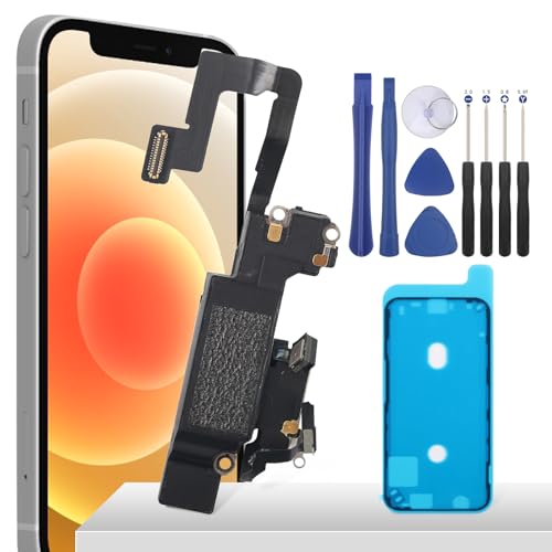 YHX-OU 5.4'' Hörmuschel Lautsprecher Für iPhone 12 Mini Lautsprecher Buzzer Ersatzteile Lautsprecher Replacement +Waterproof Adhesive + Werkzeug von YHX-OU