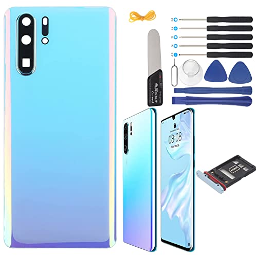 YHX-OU 6,47 Zoll Akkudeckel geeignet für Huawei P30 Pro Ersatz der Rückseite + Installationswerkzeug + 1 SIM Card Tray (Breathing Crystal) von YHX-OU
