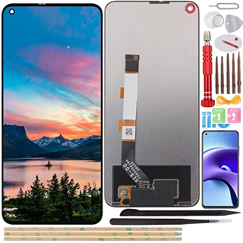 YHX-OU 6,5 Zoll für Xiaomi Redmi Note 9T LCD Display Digitizer Set Touchscreen Ersatz mit Installationswerkzeug + 1 Stück Hartglas (schwarz) von YHX-OU