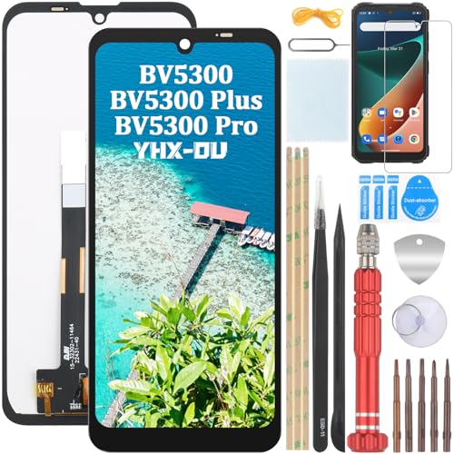 YHX-OU 6.1" Schwarz Display Für Blackview BV5300 BV5300 Pro BV5300 Plus LCD Display Touchscreen Ersatz Bildschirm Glas Assembly mit Werkzeug + 1 Stück Schutzfolie YHX-OU 6.1" Schwarz Display Für Blackview BV5300 BV5300 Pro BV5300 Plus LCD Display Touchscreen Ersatz Bildschirm Glas Assembly mit Werkzeug + 1 Stück Schutzfolie von YHX-OU